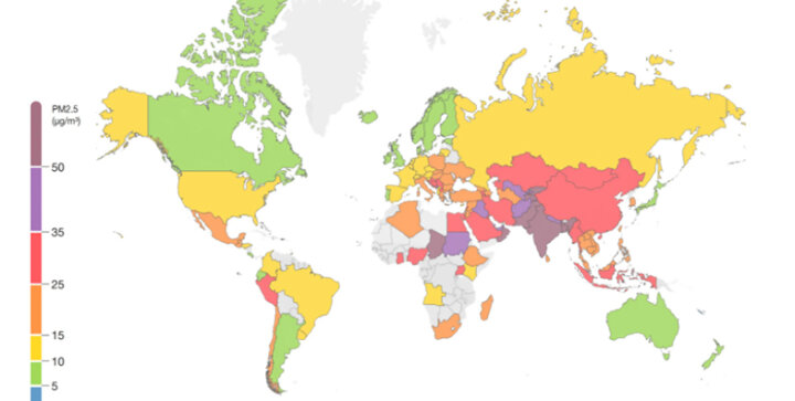 Inquinamento atmosferico e qualità dell'aria nel mondo: Report